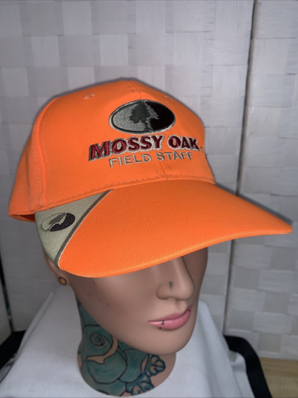 Mossy Oak Field Staff Orange Adjustable Hat New With Tag Signatures Brand